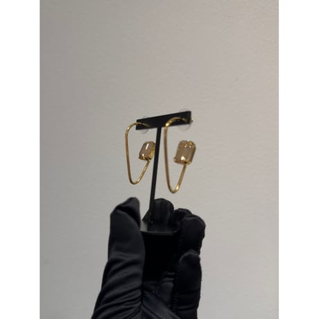 CREZUS Paris | VOLT Pierced Earrings ( Golden / Gold )