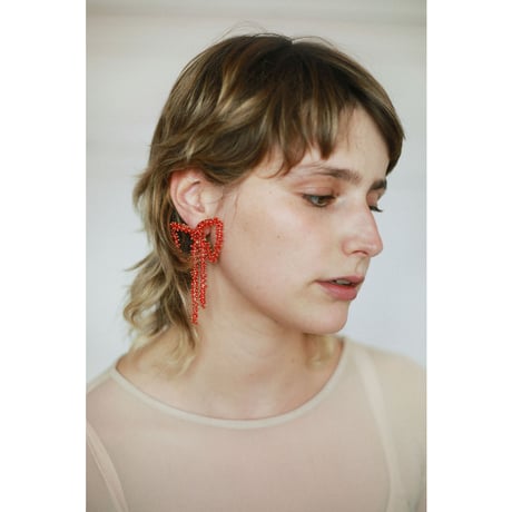 BEATRIZPALACIOS Madrid | RED BOW EARRINGS