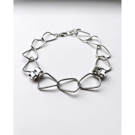 CREZUS Paris | TITAN Necklace ( Silver shade / Silver )