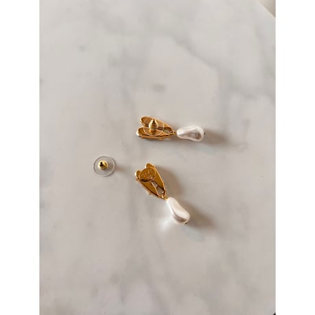 CREZUS Paris | EPIC Pierced Earrings  ( Crystal / Gold )
