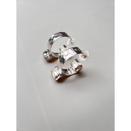 CREZUS Paris | JUPITER Pierced Earrings (Silvershade / Silver)