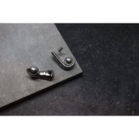 Delphine Charlotte Parmentier Paris | Etemel-EA-003 pierced earrings (Palladium/Gray)