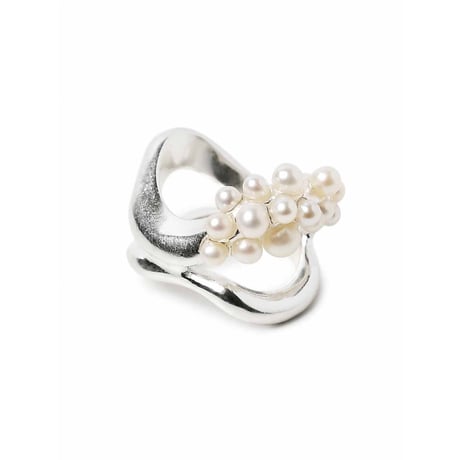 BEATRIZPALACIOS Madrid | DOUBLE WAVE CLUSTER SILVER Ring