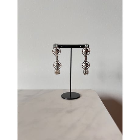 CREZUS Paris | GLOBE Pierced Earrings ( Silver )