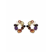 CREZUS Paris | 24H20 Pierced Earrings ( Multi / Gold  )