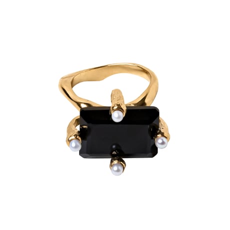 BEATRIZPALACIOS Madrid | BLACK COCKTAIL RING