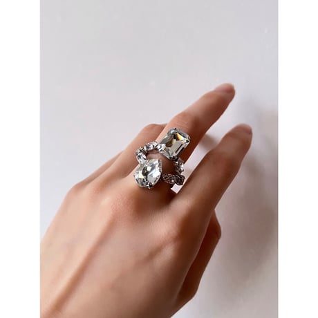 CREZUS Paris | HERA Ring ( Crystal / Silver )