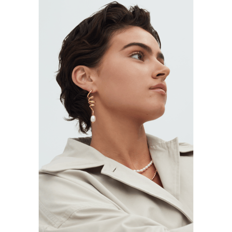 BONVO Greece | SWIRL PEARL OASIS EARRINGS