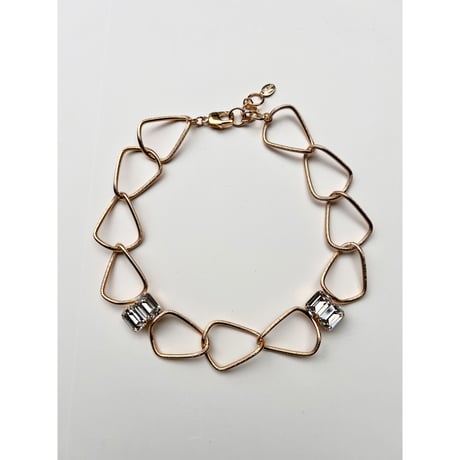 CREZUS Paris | TITAN Necklace ( Silver shade / Gold )