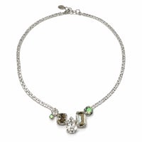 CREZUS Paris | 25H44 NECKLACE (Crystal / Silver)