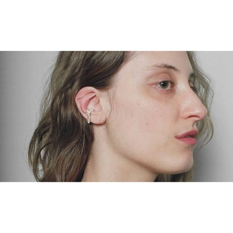 BEATRIZPALACIOS Madrid | SILVER WAVE CLUSTER LINK S Ear cuff
