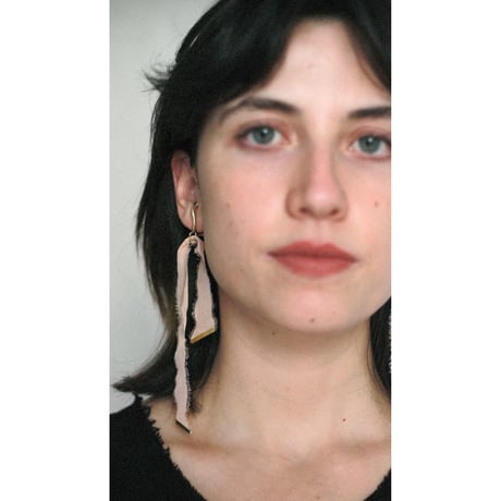 BEATRIZPALACIOS Madrid |  PALE PINK SILK EARRINGS