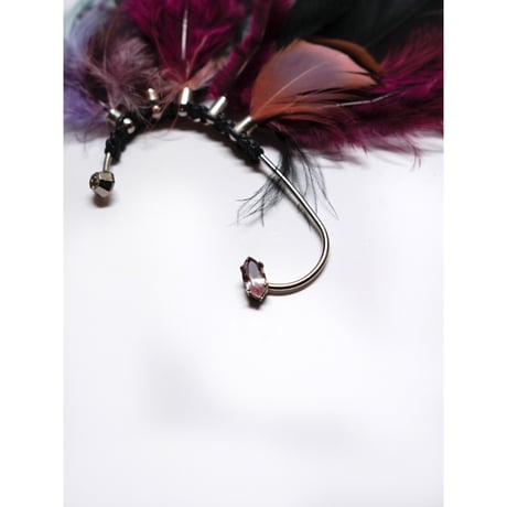 Delphine Charlotte Parmentier Paris | EDEN3 Feather Ear Cuff by one ( Pink )