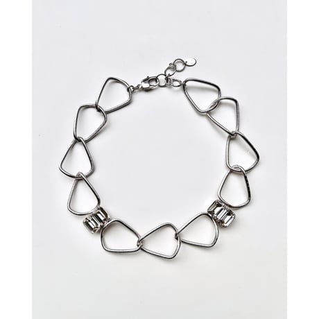 CREZUS Paris | TITAN Necklace ( Silver shade / Silver )