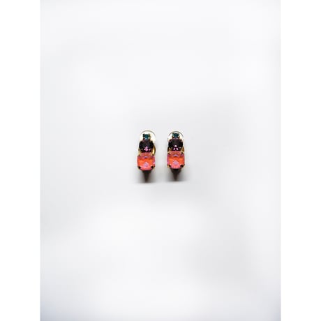 CREZUS Paris | 21H2 Clip Earrings  ( Orange / Plum / Blue )