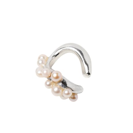 BEATRIZPALACIOS Madrid | SILVER WAVE CLUSTER LINK S Ear cuff
