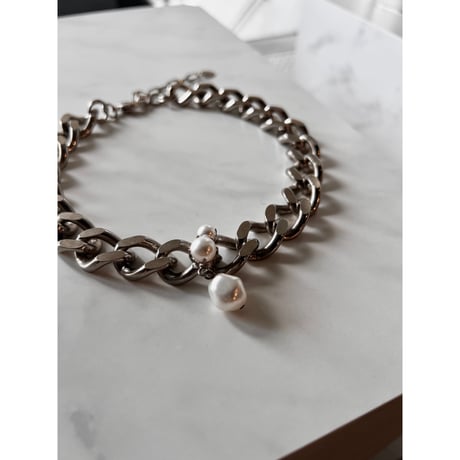 CREZUS Paris | QUEEN Necklace   ( Crystal / Silver )