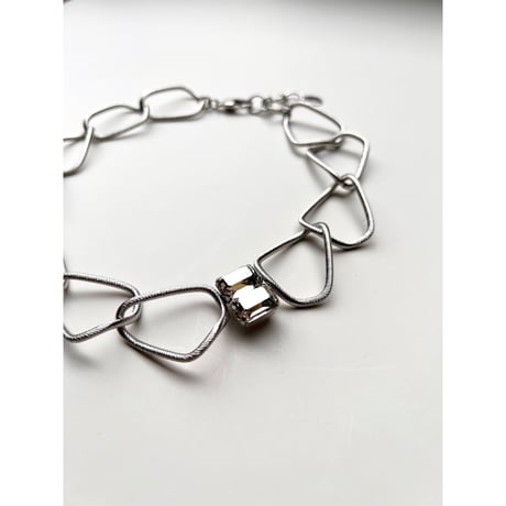 CREZUS Paris | TITAN Necklace ( Silver shade / Silver )