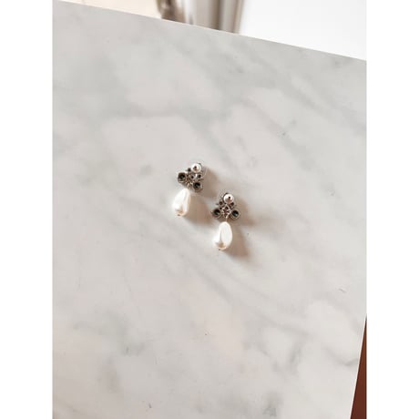CREZUS Paris | 24E1 Pierced Earrings ( Silver )
