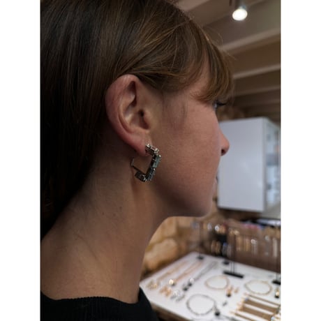 CREZUS Paris | SALTO Pierced Earrings( Gold )