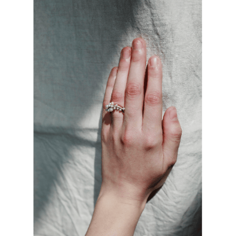 BEATRIZPALACIOS Madrid | WAVE CLUSTER Gold Ring