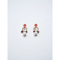 CREZUS Paris | 21H6 Pierced Earrings ( J / Gold )