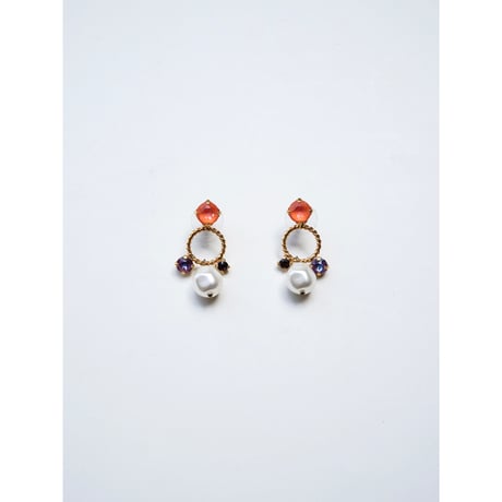 CREZUS Paris | 21H6 Pierced Earrings ( J / Gold )