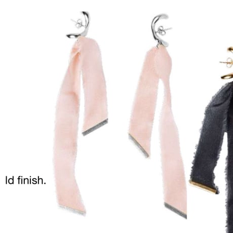 BEATRIZPALACIOS Madrid |  PALE PINK SILK EARRINGS