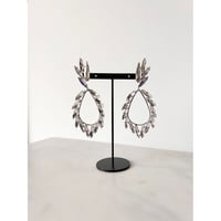 CREZUS Paris | ATHENA Pierced Earrings ( Mix Cristal / Silver )