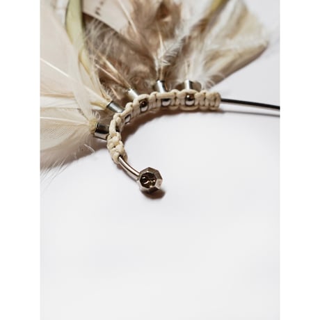 Delphine Charlotte Parmentier Paris | EDEN3 Feather Ear Cuff by one ( White )