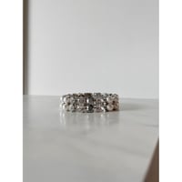 CREZUS Paris | S40 2RANKS Bracelet (crystal, silver & pearl)
