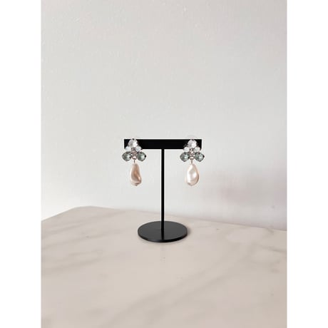 CREZUS Paris | 24E1 Pierced Earrings ( Silver )