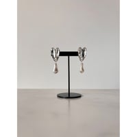 CREZUS Paris | EPIC Pierced Earrings  ( Crystal / Silver )