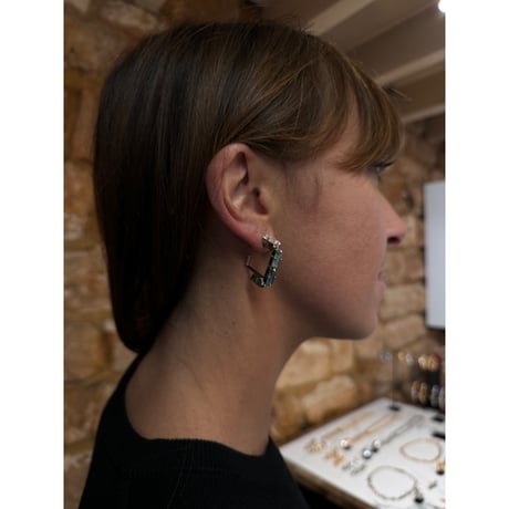CREZUS Paris | SALTO Pierced Earrings( Gold )