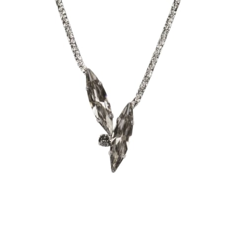 CREZUS Paris | TANK  Necklace  (Crystal / Silver)