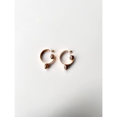 CREZUS Paris | JUPITER Pierced Earrings (Silvershade / Gold)