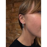 CREZUS Paris | SALTO Pierced Earrings( Silver )