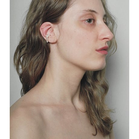 BEATRIZPALACIOS Madrid | SILVER WAVE CLUSTER LINK S Ear cuff