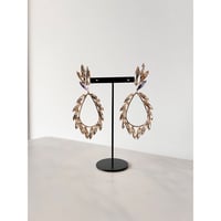 CREZUS Paris | ATHENA Pierced Earrings ( Mix Golden / Gold )