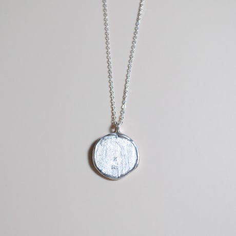 Kettiオリジナルコイン型イニシャルネックレス 〈C〉〜silver925〜