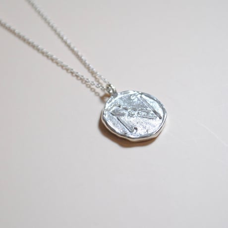 Kettiオリジナルコイン型イニシャルネックレス 〈N〉〜silver925〜
