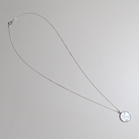 Kettiオリジナルコイン型イニシャルネックレス 〈K〉〜silver925〜