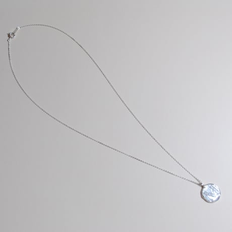 Kettiオリジナルコイン型イニシャルネックレス 〈M〉〜silver925〜