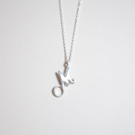 Kettiオリジナルイニシャルネックレス 〈M〉〜silver925〜