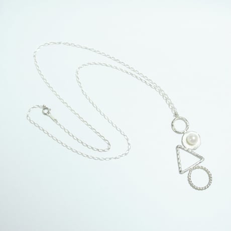 丸と三角のネックレス〜silver925〜