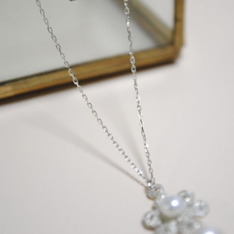 お花のネックレス〜silver925〜
