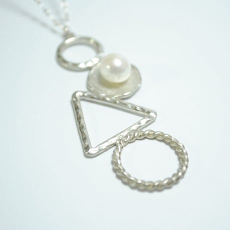 丸と三角のネックレス〜silver925〜