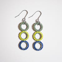 泡ピアス〈マルチ×シルバー〉
