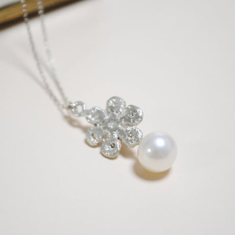お花のネックレス〜silver925〜