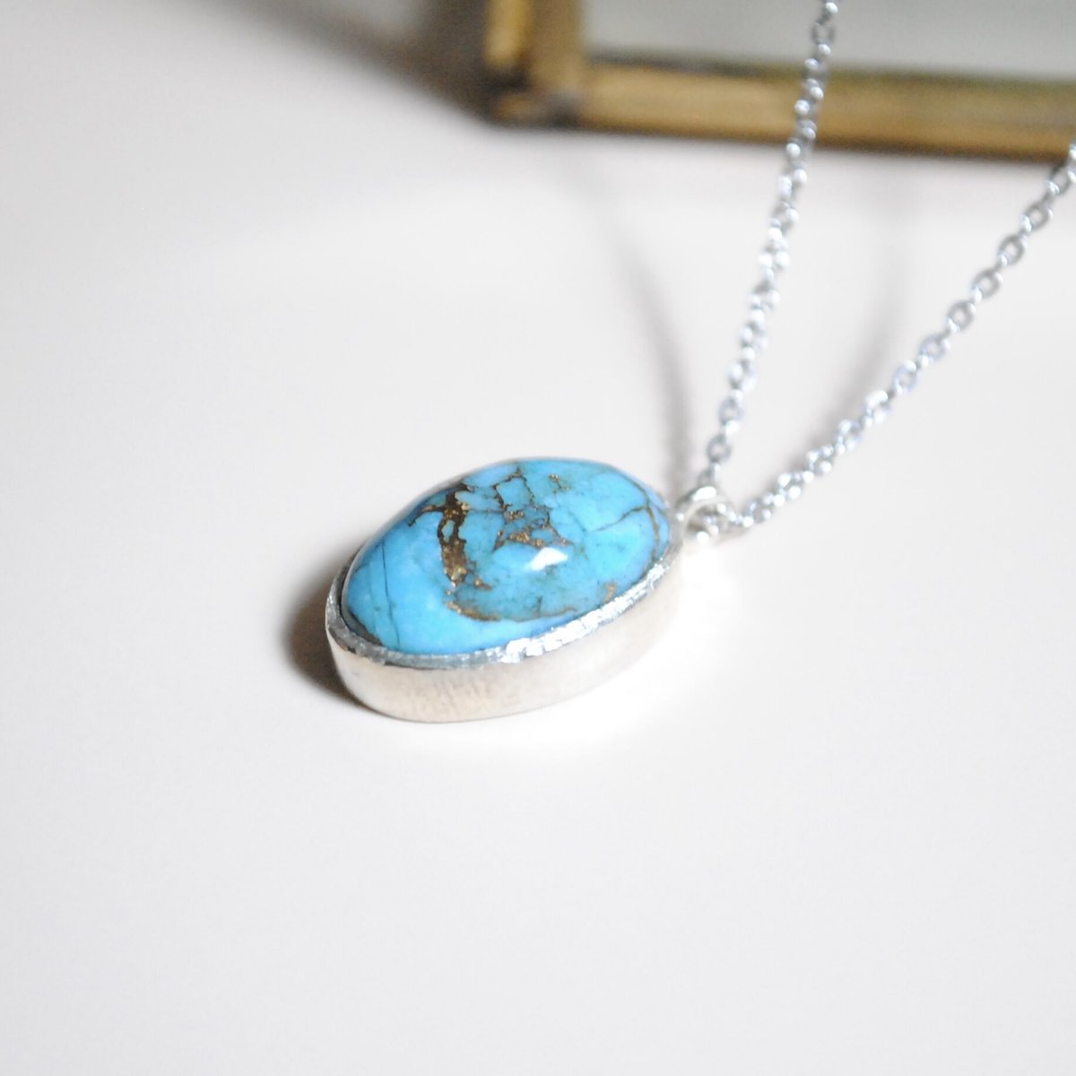 オジュール　モハベターコイズ　#10号 天然石 モハベ ターコイズ パープル(Mojave turquoise) ルース